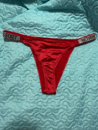 Tanga Victoria's Secret Rojo Talla Única