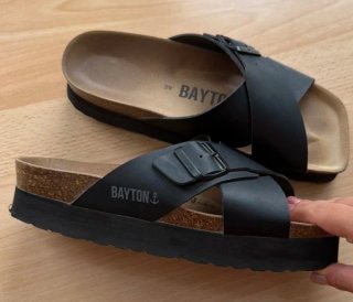 Sandalias Bayton Negras Talla 39