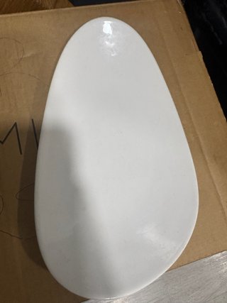 15 Platos Ovalados Blancos Cerámica