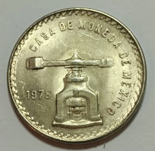 Moneda Plata México 1978 Casa de Moneda 1 oz