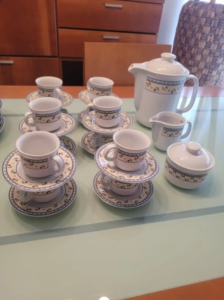 Juego de café Tulowice porcelana Diseño Floral