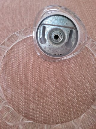 Juego de baño cristal y metal dorado