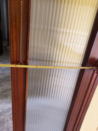 Puerta Sapelly Cristalado Dos Hojas 108cm