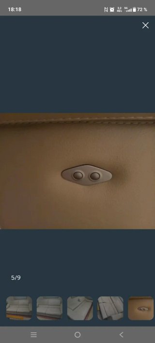 Sofá de Piel Beige