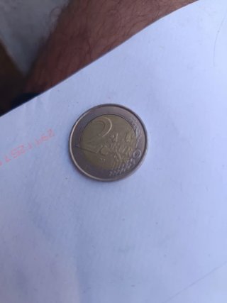 Moneda 2 Euros Bélgica 2005 Error
