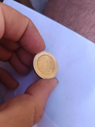Moneda 2 Euros Bélgica 2005 Error