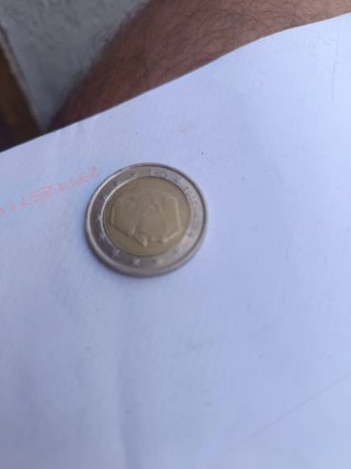 Moneda 2 Euros Bélgica 2005 Error