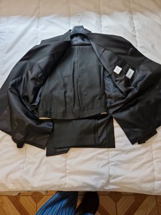 Traje Raya Diplomática Negro/Gris