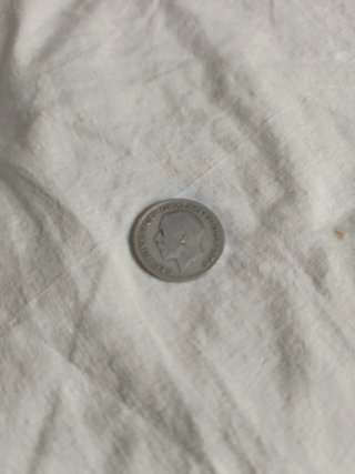 Moneda Six Pence Plata 1921 GB