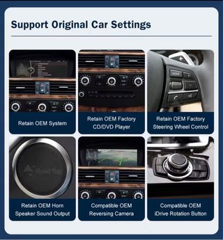 Pantalla radio Carplay para BMW E60 E90