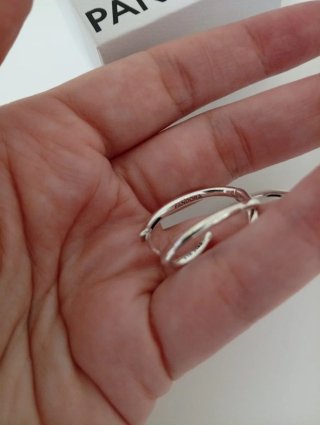 Pendientes Aro Corazón Pandora Plata