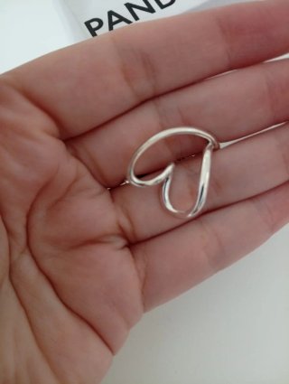Pendientes Aro Corazón Pandora Plata