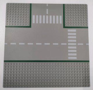 Base Lego 32x32 Grigia con Strada