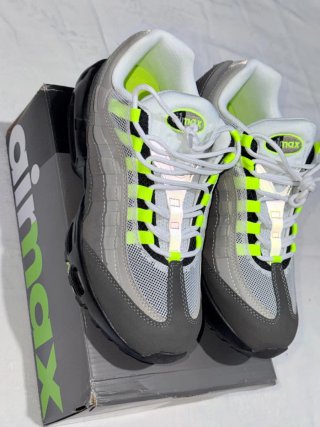 Nike Air Max 95 Grigio/Verde Scarpe Uomo