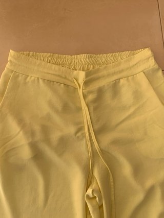 Pantalón ancho fresco mujer amarillo