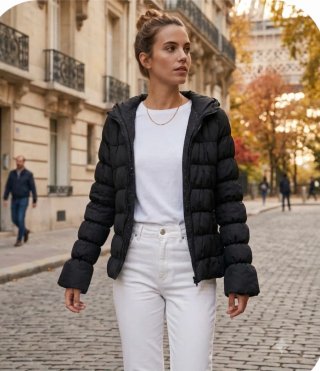 Cazadora Acolchada Mujer, Lefties