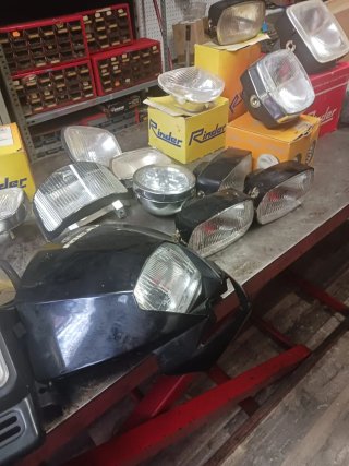 Faros de moto clásicas,movilere,vespino,aprilia..