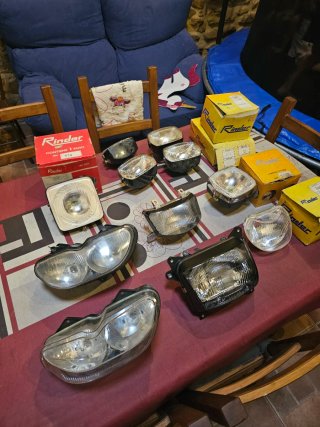 Faros de moto clásicas,movilere,vespino,aprilia..