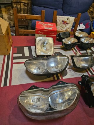 Faros de moto clásicas,movilere,vespino,aprilia..