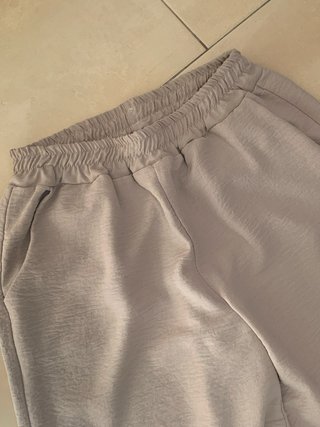 Pantalón fresco mujer beige