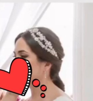 Tiara Novia Flores Cristal Plata Rosa