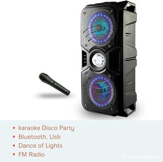 Altavoz Lauson 35W Bluetooth Batería Party Lights