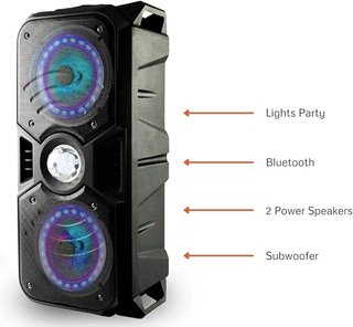 Altavoz Lauson 35W Bluetooth Batería Party Lights