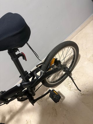 Bicicleta Plegable Negra Regalo sillín y funda