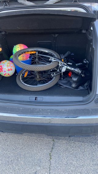 Bicicleta Plegable Negra Regalo sillín y funda