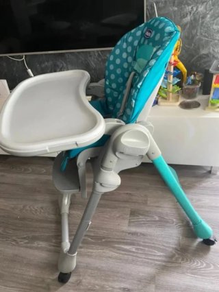 Trona Chicco Polly Easy Tucano Blu Chiaro