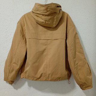 Chaqueta Bershka camel borrego extraíble L