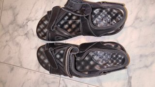 Sandalias Panama Jack Piel Negras Hombre