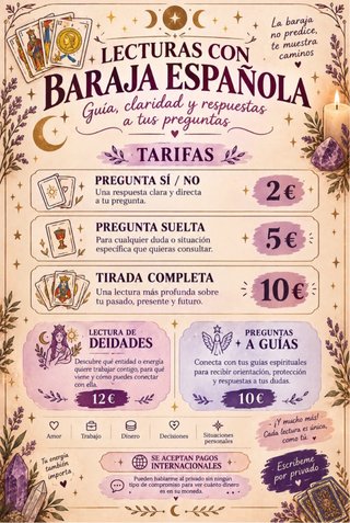 Lectura de Baraja Española