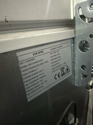 Arcón congelador horizontal DUE EFFE 350L