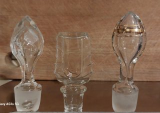 Tappi in cristallo decorati oro