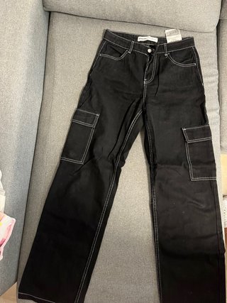 Pantalones cargo Bershka negros