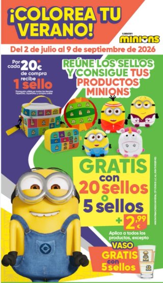 Pegatinas Minions HiperDino