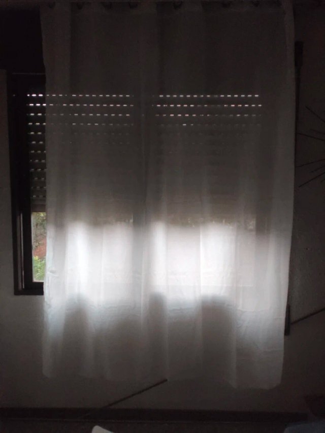 Cortina tipo Lino fino Translucido 225x200 blanco