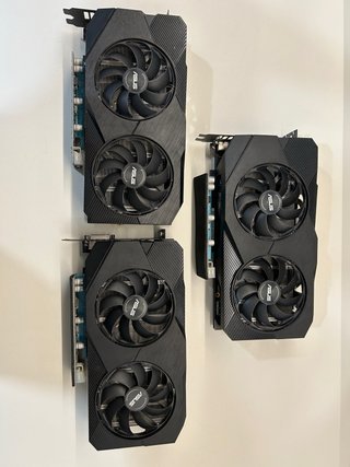 3x ASUS GEFORCE RTX 2060 EVO 6G