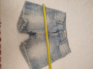 Shorts vaqueros niña con pedrería T12 años