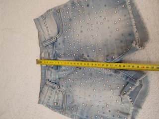 Shorts vaqueros niña con pedrería T12 años
