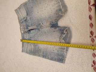 Shorts vaqueros niña con pedrería T12 años