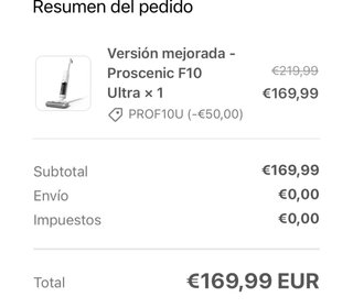 Proscenic F10 Ultra - Versión Mejorada