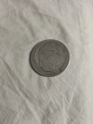 Moneda 5 Francos Plata 1834 Francia