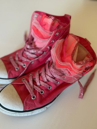 Converse All Star alte rosa con tulle 37,5