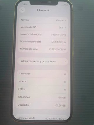 iPhone 12 Pro Dorado
