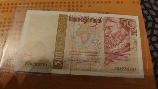 4 Billetes Portugueses Escudos