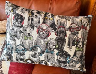 Cojín decorativo perros