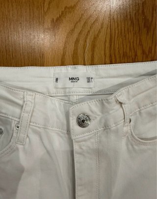Vaqueros Mango Blancos