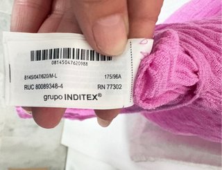 Vestido Zara Lino Rosa